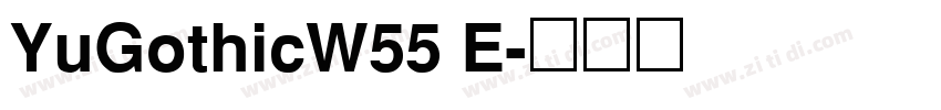 YuGothicW55 E字体转换